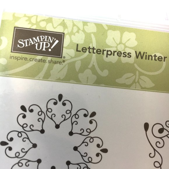 Stampin Up Cling Letterpress Holiday Stamps NWT - Picture 4 of 7